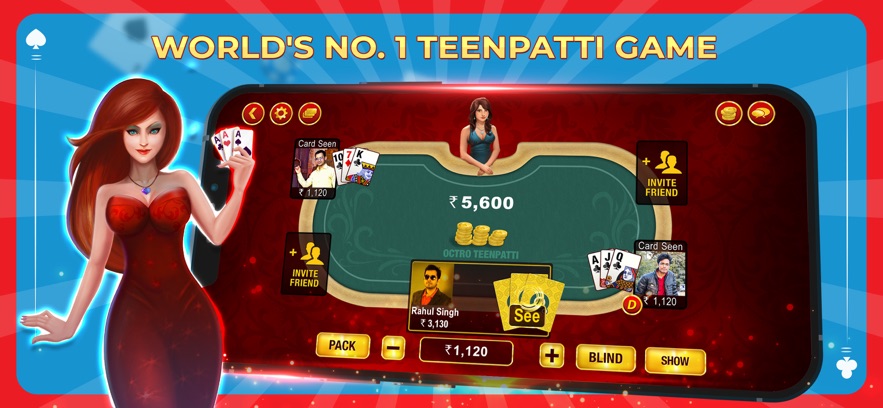 Teen Patti Octro 3 Patti Rummy